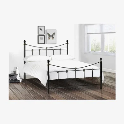 The Range Rebecca Metal Bed Frame - Black/Gold