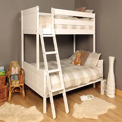 The Range Triple Wooden Bunk Bed  - White