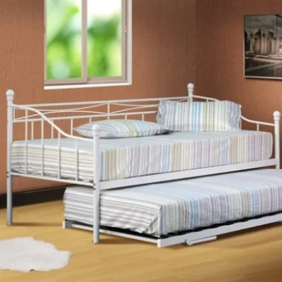 The Range White Metal Day Bed - Single