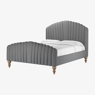 Sofa.com Bella King Bed in Shadow Brushed Linen Cotton - sofa.com