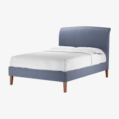 Sofa.com Thea Double Bed in Sapphire Smart Velvet - sofa.com