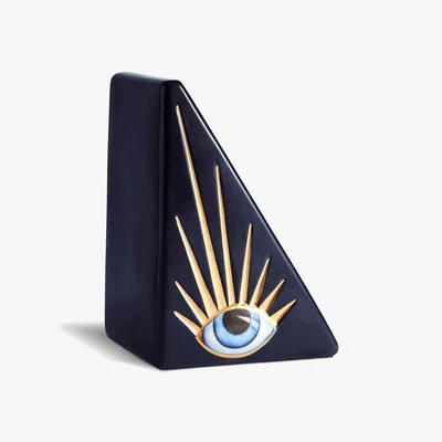 Amara Lito Eye Bookend - Blue and Gold