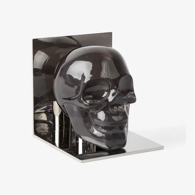 Amara Acrylic Skull Bookend - Set of 2
