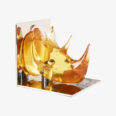 Amara Rhino Bookend Set