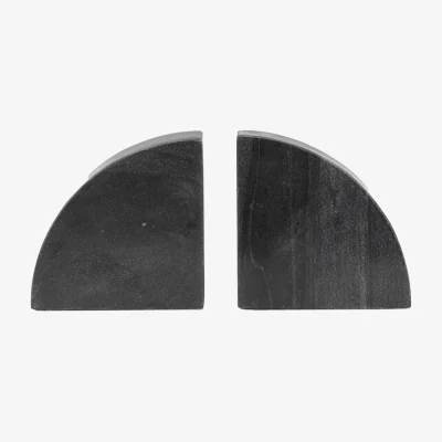 Arighi Bianchi Marble Bookend Set of 2, Black