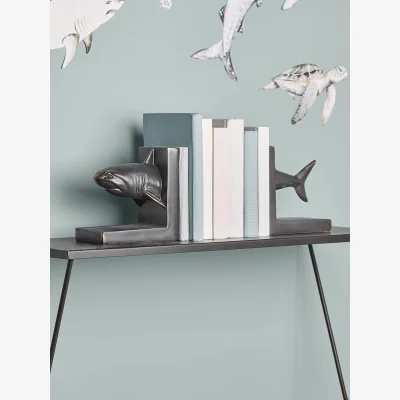 Cox and Cox Shark Bookends