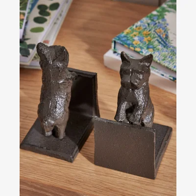 Dibor Pair of Westie Bookends