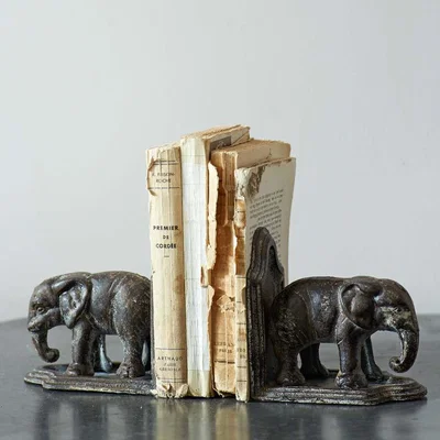 Graham & Green Elephant Bookends