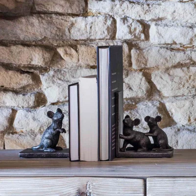 Graham & Green Mice Bookends