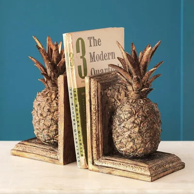Graham & Green Golden Pineapple Bookends