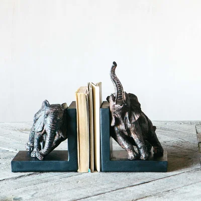 Graham & Green Eddie Elephant Bookends