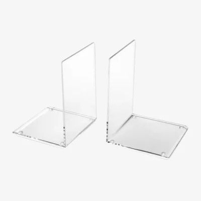 John Lewis Osco Acrylic Bookends, Set of 2, Clear