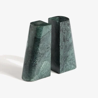 Kave Home Serela bookend in green marble