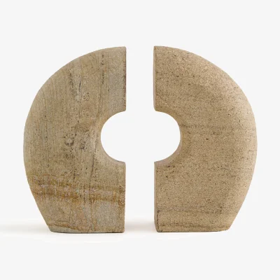 La Redoute Set of 2 Sandsti Limestone Bookends
