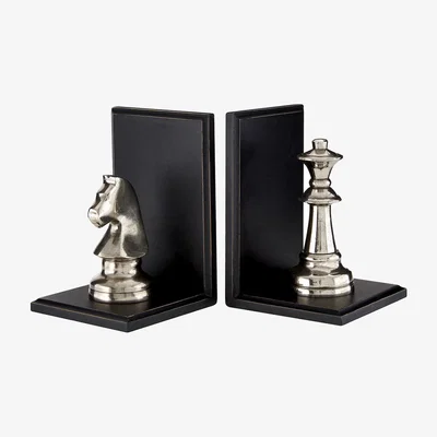 La Redoute Small Chess Bookends - Set of 2