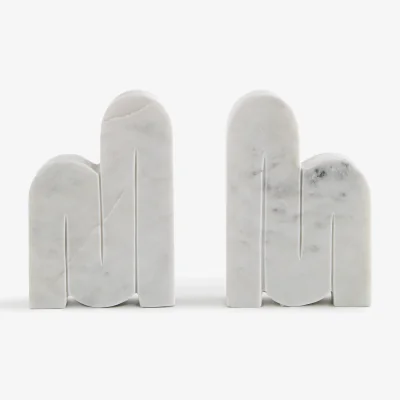 La Redoute Set of 2 Tropea Marble Bookends