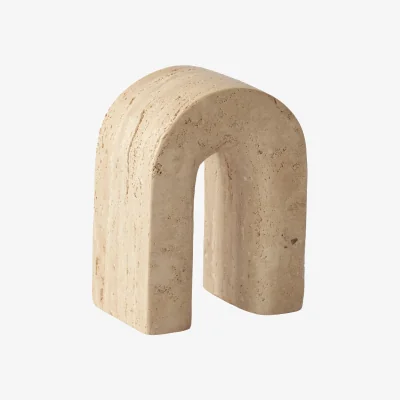 Nordic Nest Tell Me More Travertine bookend 15 cm