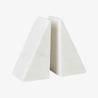 Nordic Nest Broste Copenhagen Jarl bookend 2-pack White marble