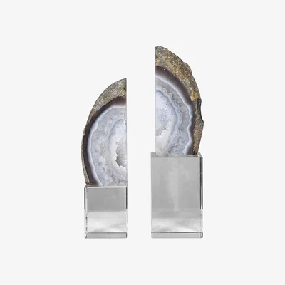 Olivia's Uttermost Black Label Amiya Bookends - Set of 2