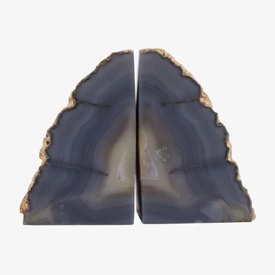 Olivia's Olivia's Boutique Hotel Collection - Ava Bookends Grey & Gold