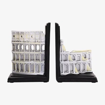 The Range Resin Book Holder Decorative Bookend - Black / 11.5cm