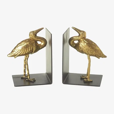 The Range Pelican Bookends  - Black
