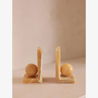 Soho Home Prato Bookends, Mango Onyx