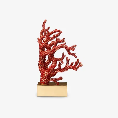 Tobias Oliver L'Objet I Coral Bookend Coral Book End Right