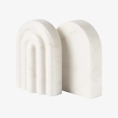 Westwing Marble Bookends Malie, Set of 2