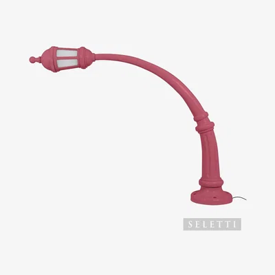 Amara Seletti - Indoor Curve Street Lamp - Pink