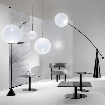 Amara Tom Dixon - Opal Cone Floor Lamp