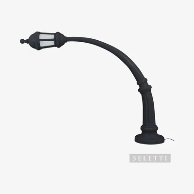 Amara Seletti - Indoor Curve Street Lamp - Black