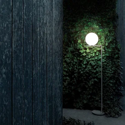 Amara Flos - IC Outdoor Floor Lamp - F1 - Brushed Stainless Steel