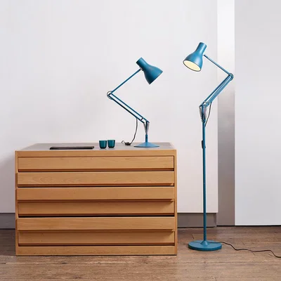 Amara Anglepoise - Type 75 Floor Lamp - Margaret Howell - Saxon Blue