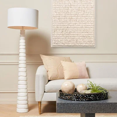 Amara Made Goods - Kaleen Floor Lamp - White