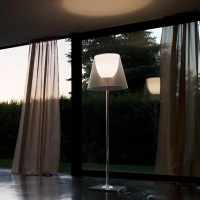 Amara Flos - KTribe F Floor Lamp with Dimmer - Aliminized Silver - F2