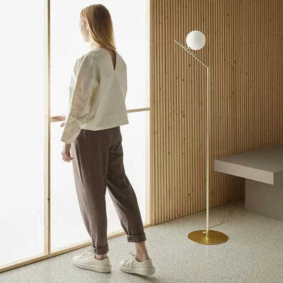Amara Aromas - Endo Floor Lamp - Matte Brass