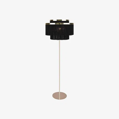 Barker and Stonehouse Black Tassel Floor Lamp | Barker & Stonehouse