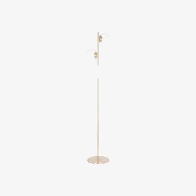 Barker and Stonehouse White Orb Floor Lamp, Gold | Barker & Stonehouse