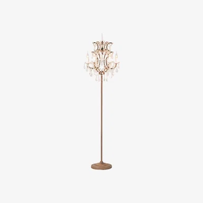 Barker and Stonehouse Timothy Oulton Crystal Floor Lamp, Brown Metal | Barker & Stonehouse