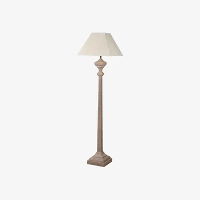 Barker and Stonehouse Slim Wood Floor Lamp, Neutral | Barker & Stonehouse