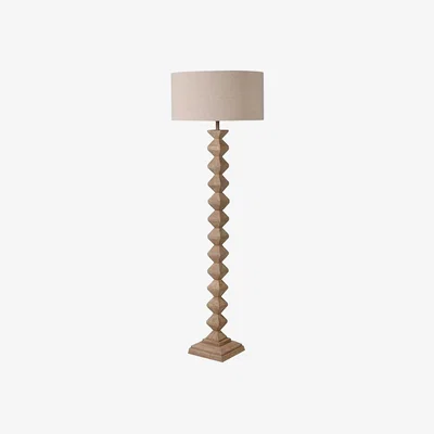 Barker and Stonehouse Angular Wood Floor Lamp, Neutral | Barker & Stonehouse