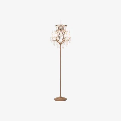 Barker and Stonehouse Timothy Oulton Crystal Floor Lamp, Antique Rust