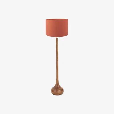 Barker and Stonehouse Tall Wooden Floor Lamp, Brown | Barker & Stonehouse
