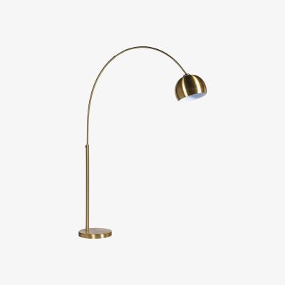 Barker and Stonehouse Brass Curve Floor Lamp, Gold Metal | Barker & Stonehouse