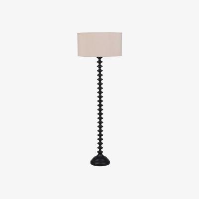 Barker and Stonehouse Black Ridged Base Floor Lamp Metal | Barker & Stonehouse