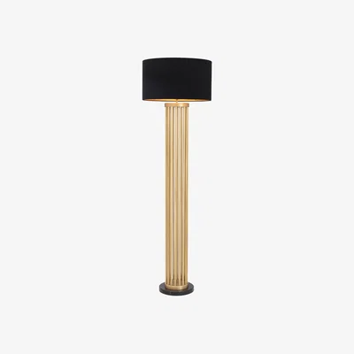 Barker and Stonehouse Eichholtz Condo Floor Lamp Including Shade, Gold | Barker & Stonehouse