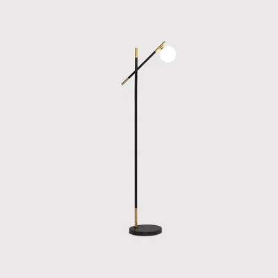 Barker and Stonehouse Black Gold Orb Floor Lamp | Barker & Stonehouse