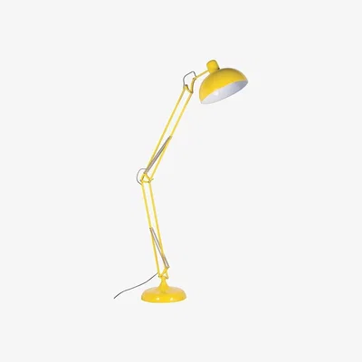 Barker and Stonehouse Yellow Floor Angle Lamp