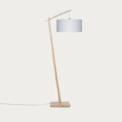 Bombinate.com Natural/Light Grey Andes Bamboo Floor Lamp